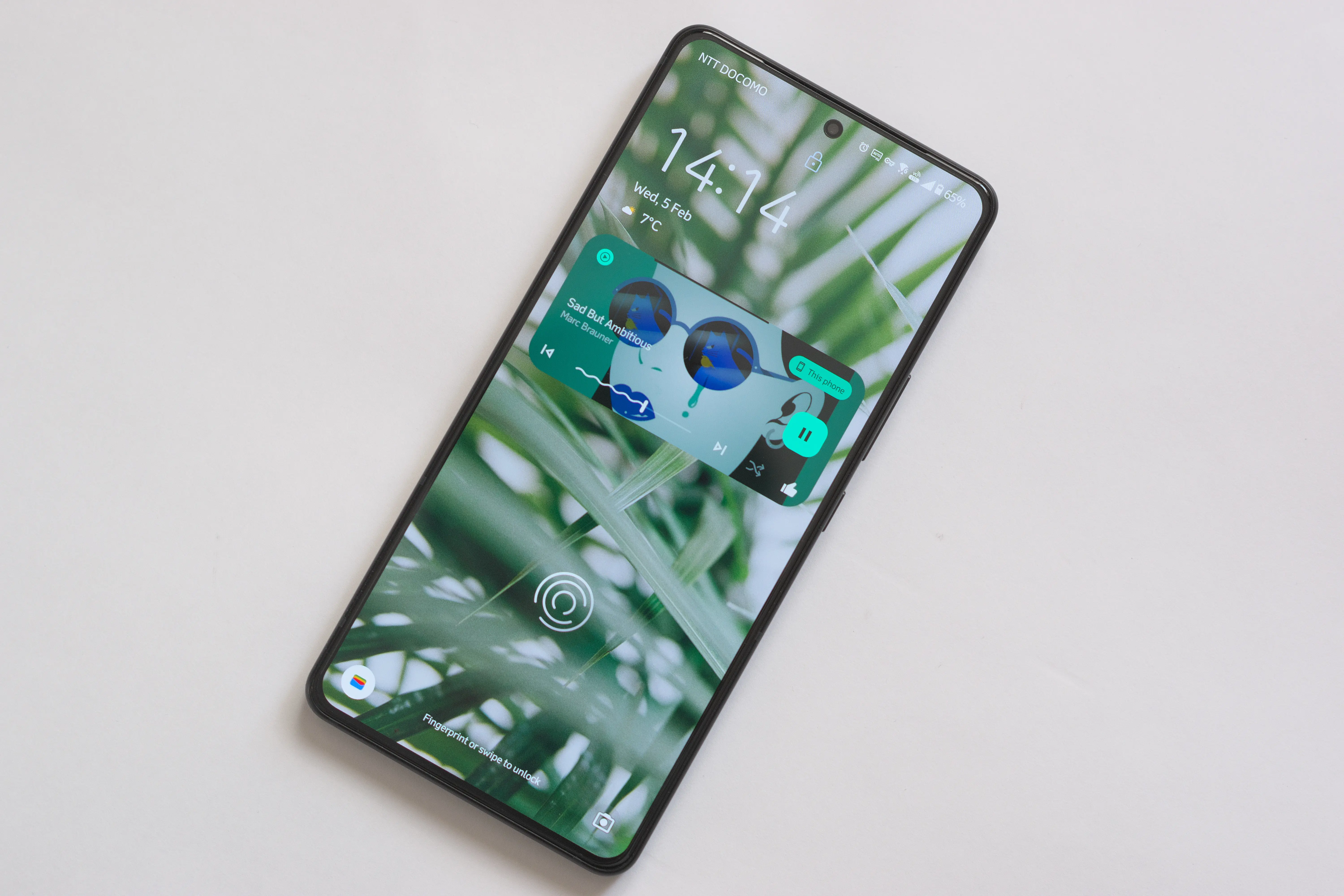 Zenfoneのディスプレイの写真