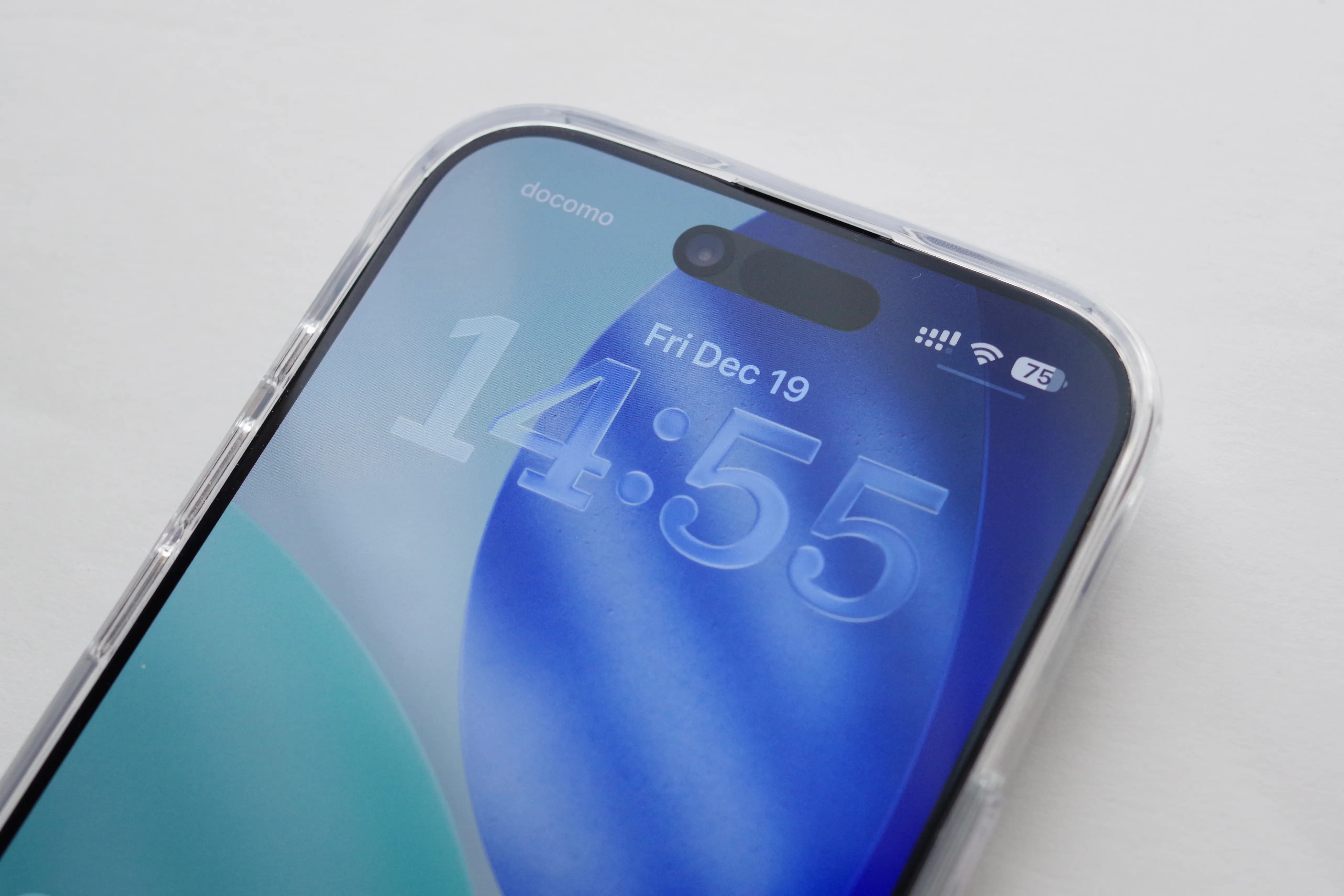 iPhone Airのディスプレイ下部の写真